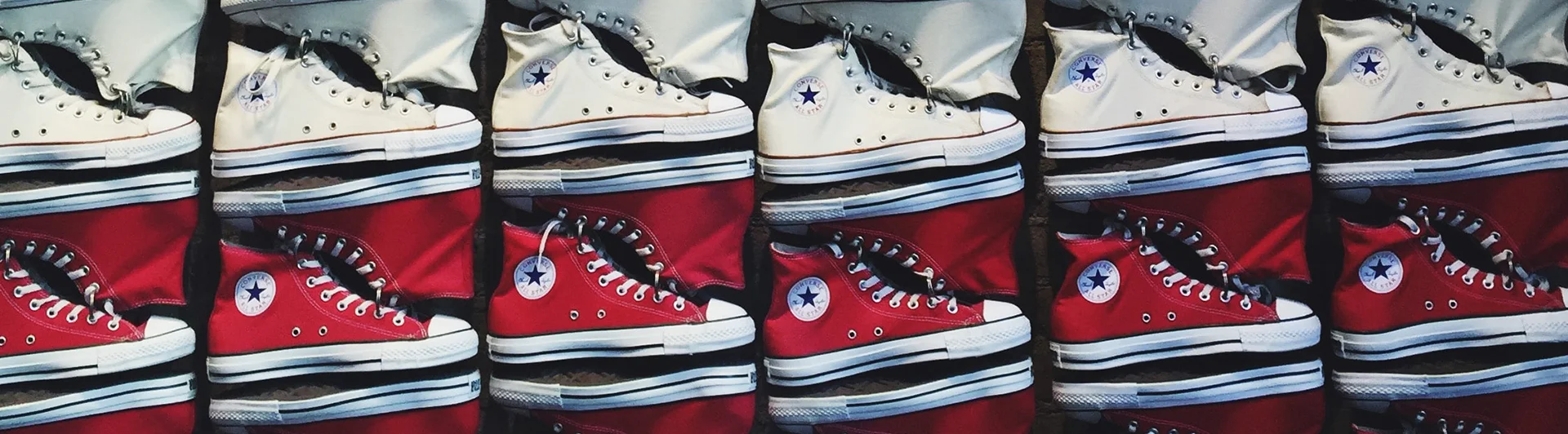 classic red and white chuck taylor